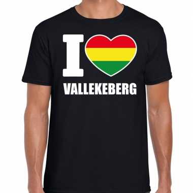 Carnaval i love vallekeberg t shirt zwart herenoriginele