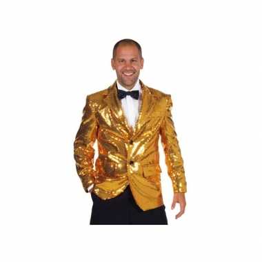 Luxe gouden blazers mannenOriginele