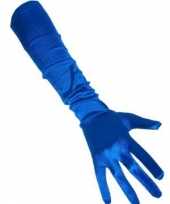 Gala handschoenen blauw
