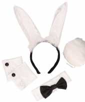 Zwart witte playboy bunny outfit